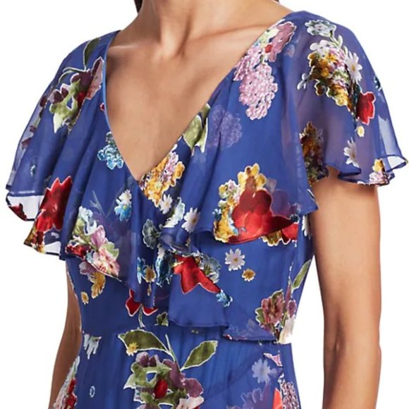 Electra Asymmetric Floral Dress - Picture 4 of 6